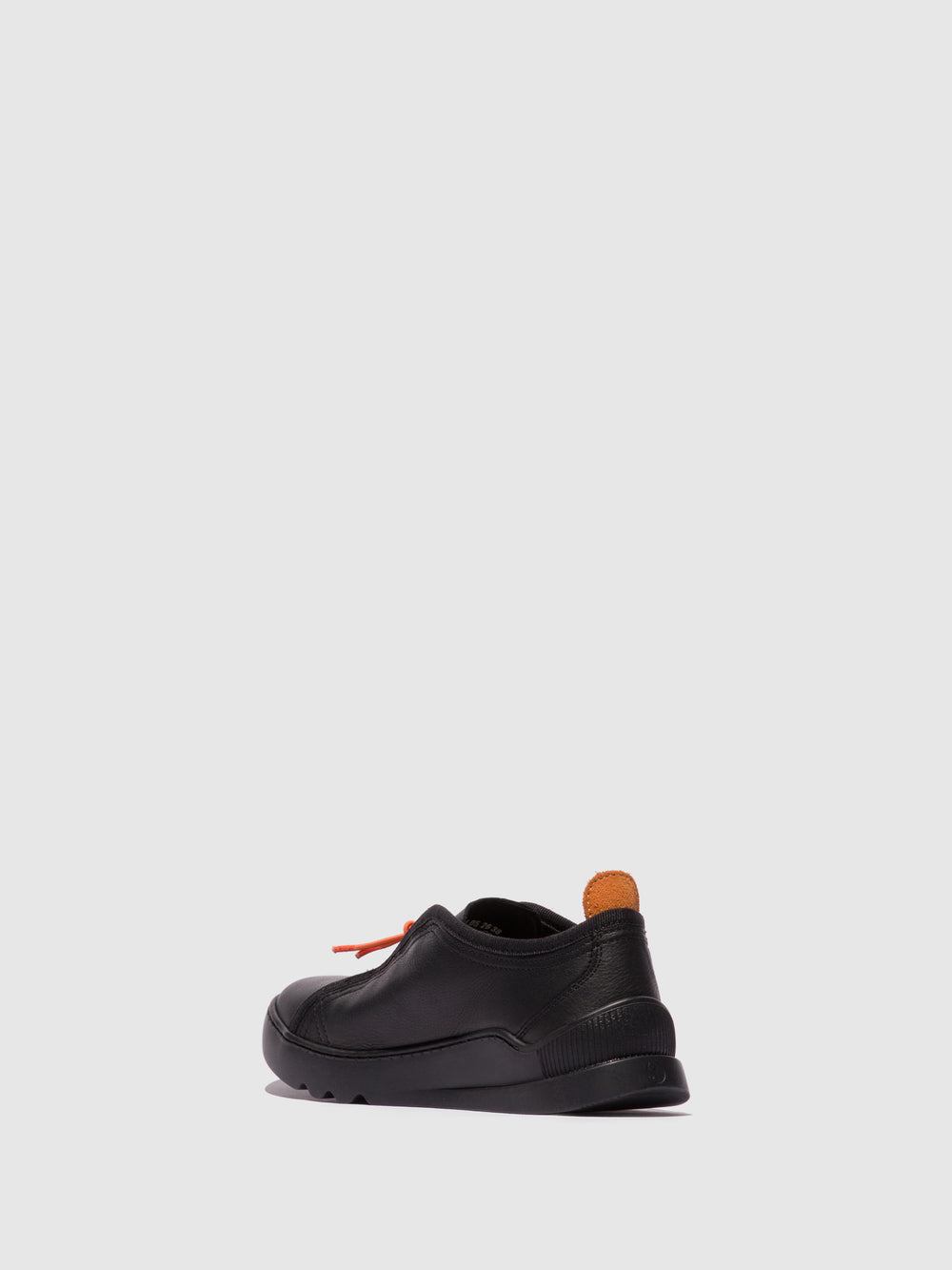 Lace-up Trainers LOES820SOF BLACK W/ORANGE PULLER - Softinos