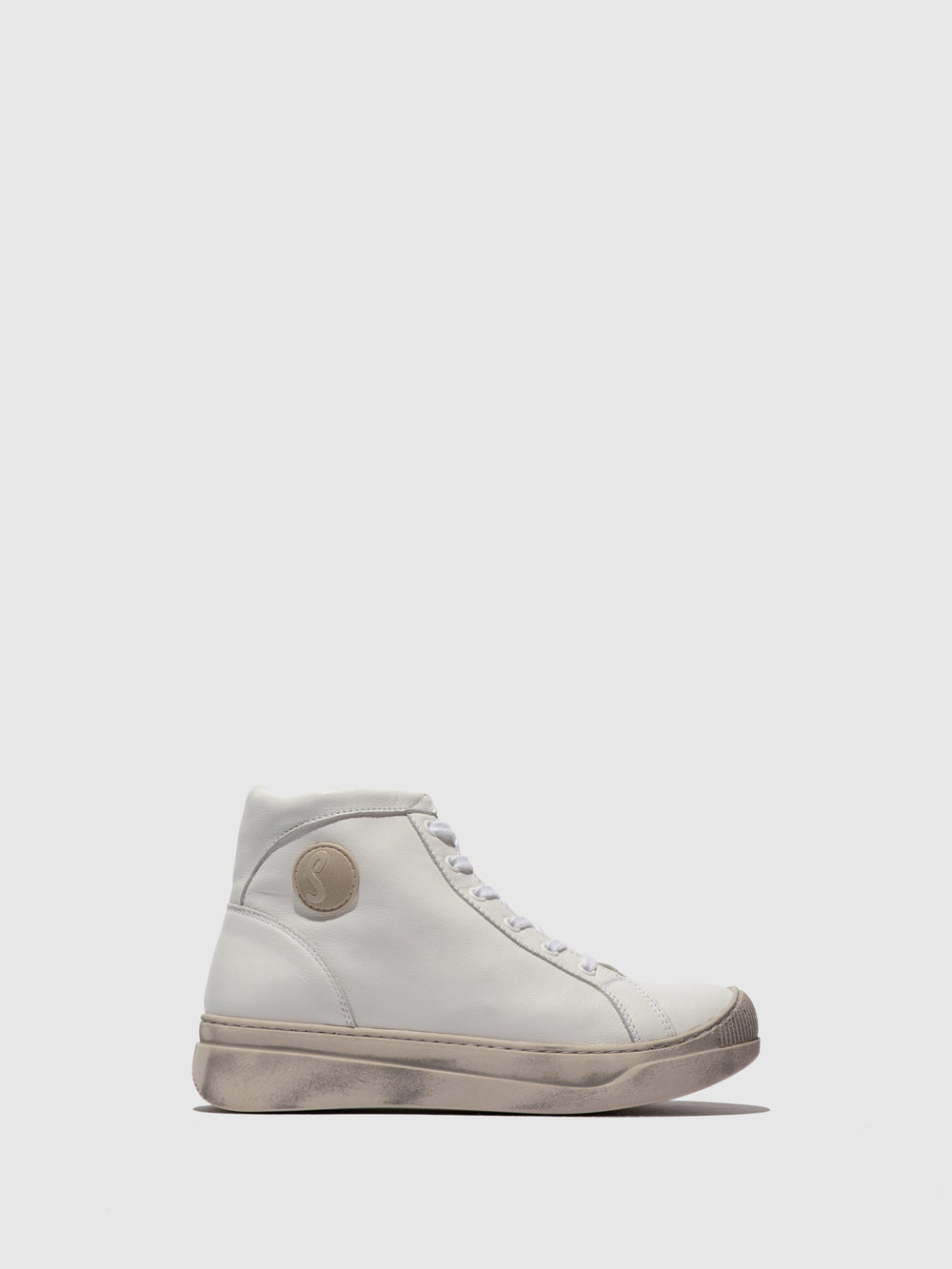 Lace-up Ankle Boots ATEN824SOF WHITE - Softinos