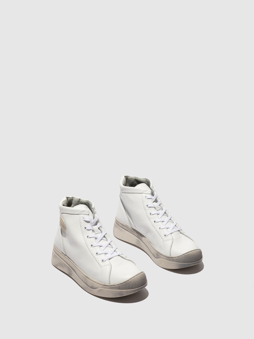 Lace-up Ankle Boots ATEN824SOF WHITE - Softinos