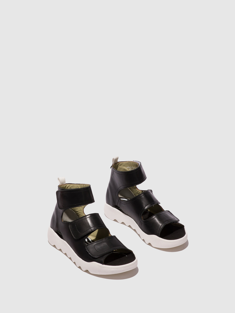 Velcro Sandals WANT825SOF BLACK - Softinos