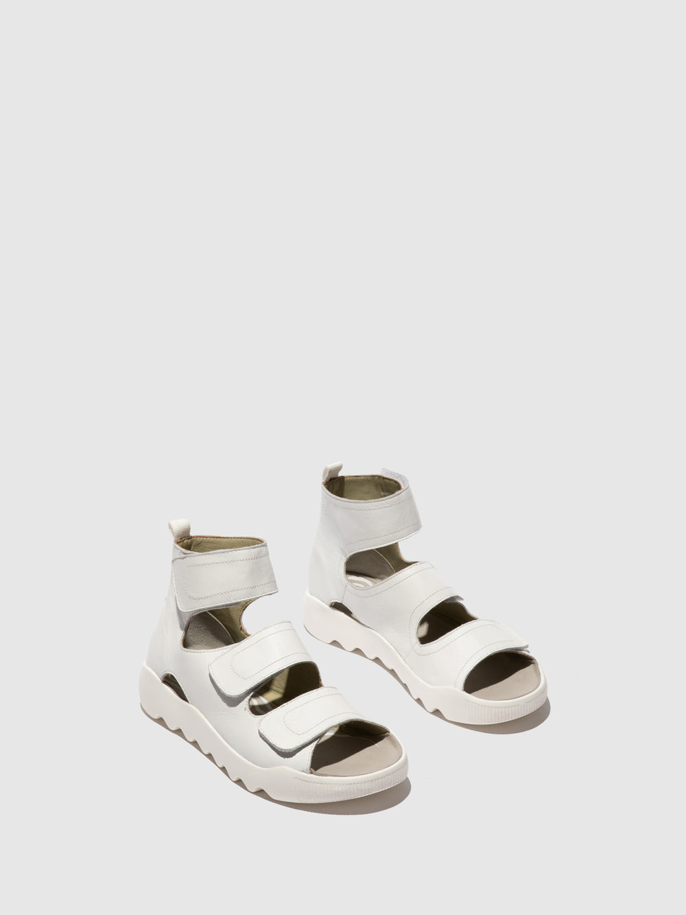 Velcro Sandals WANT825SOF WHITE - Softinos