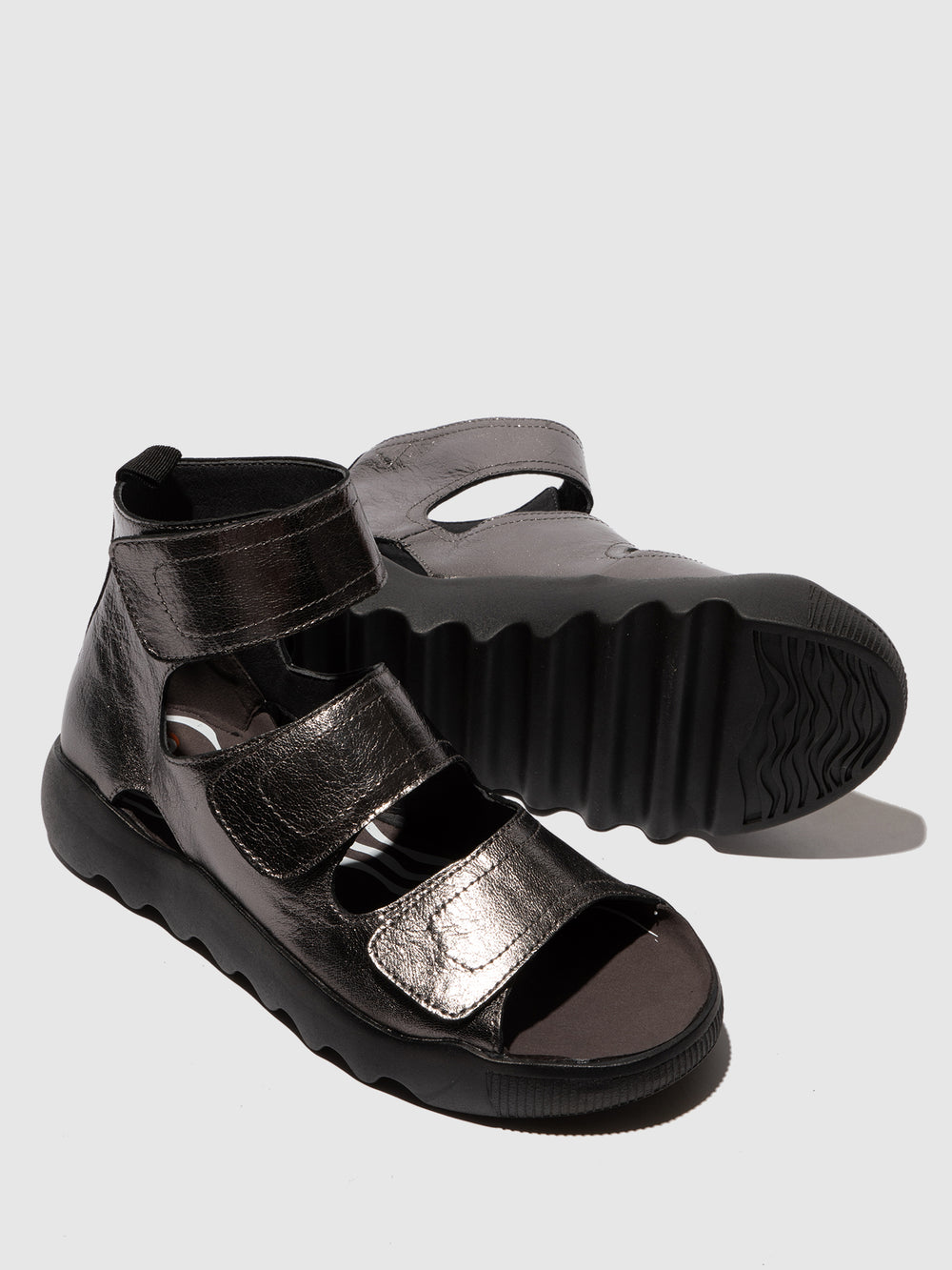 Velcro Sandals WANT825SOF GRAPHITE - Softinos