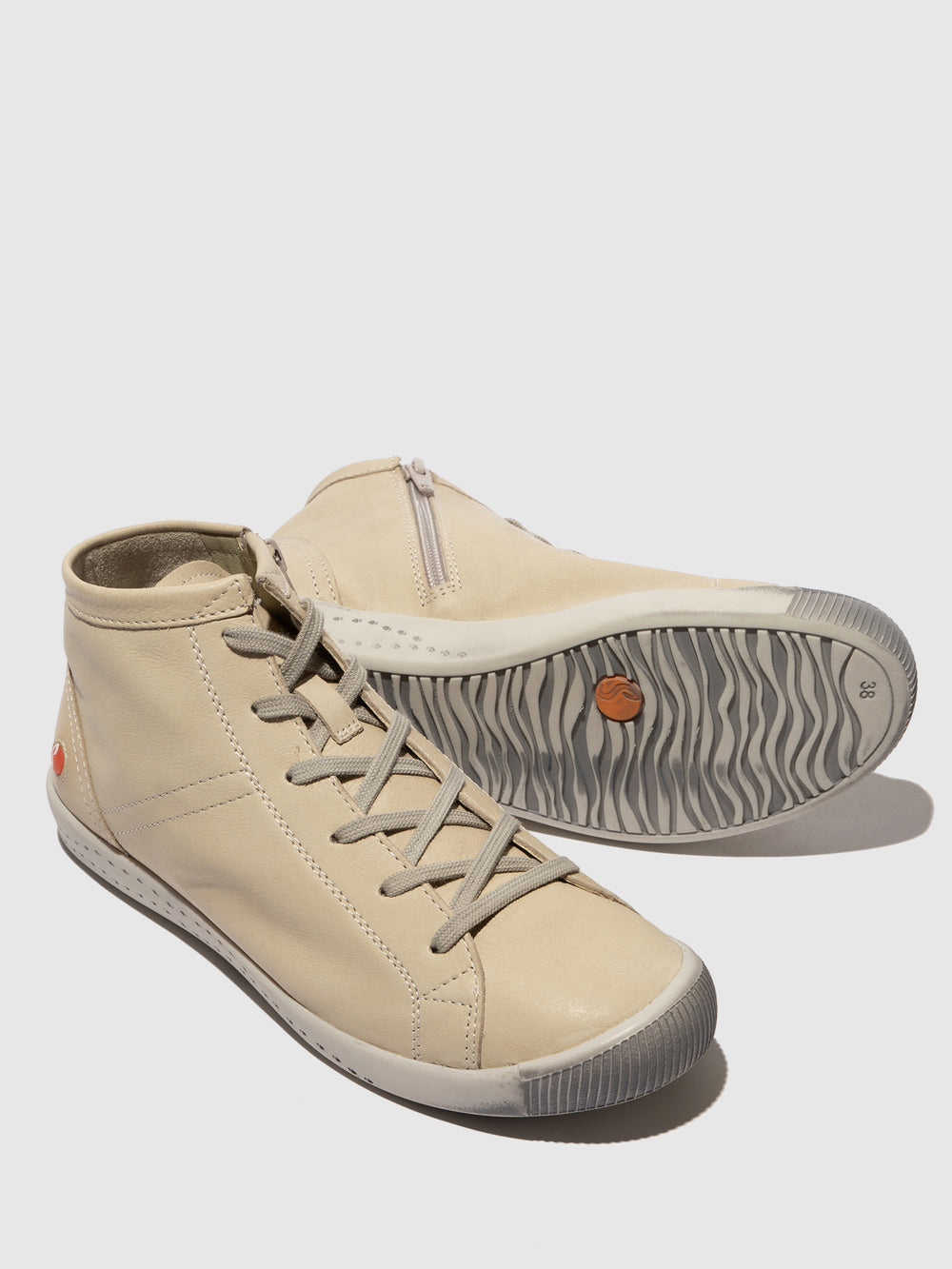Lace-up Ankle Boots ISLEENIV827SOF LIGHT GREY - Softinos