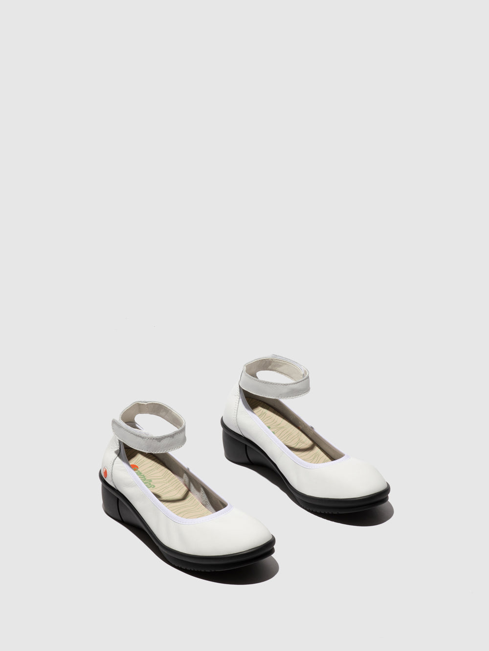 Ankle Strap Shoes ROOP828SOF WHITE - Softinos