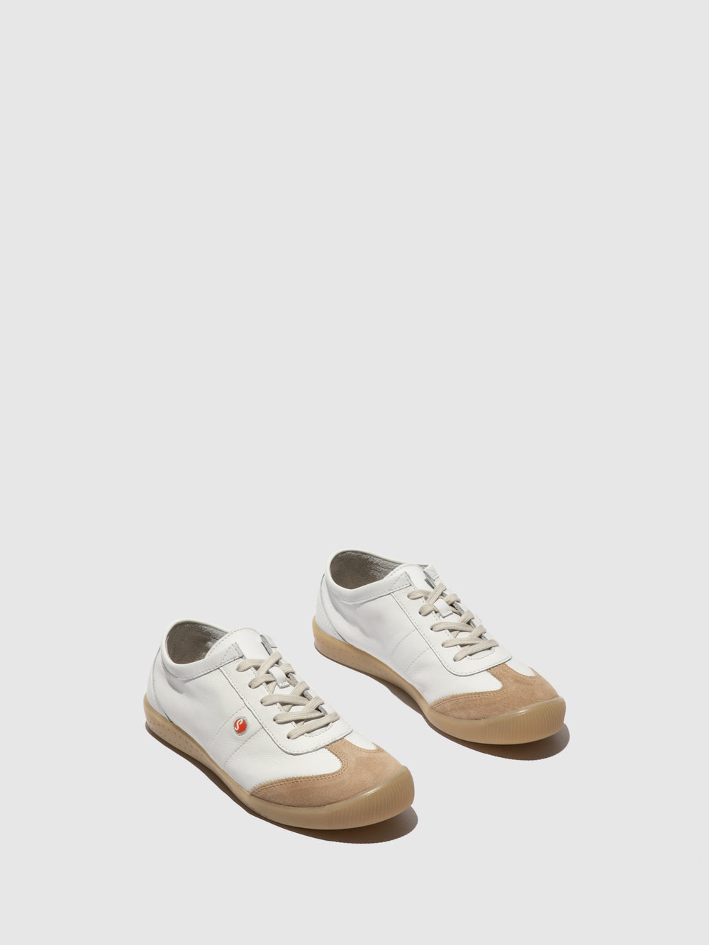 Lace-up Trainers IRIE829SOF WHITE & SAND - Softinos