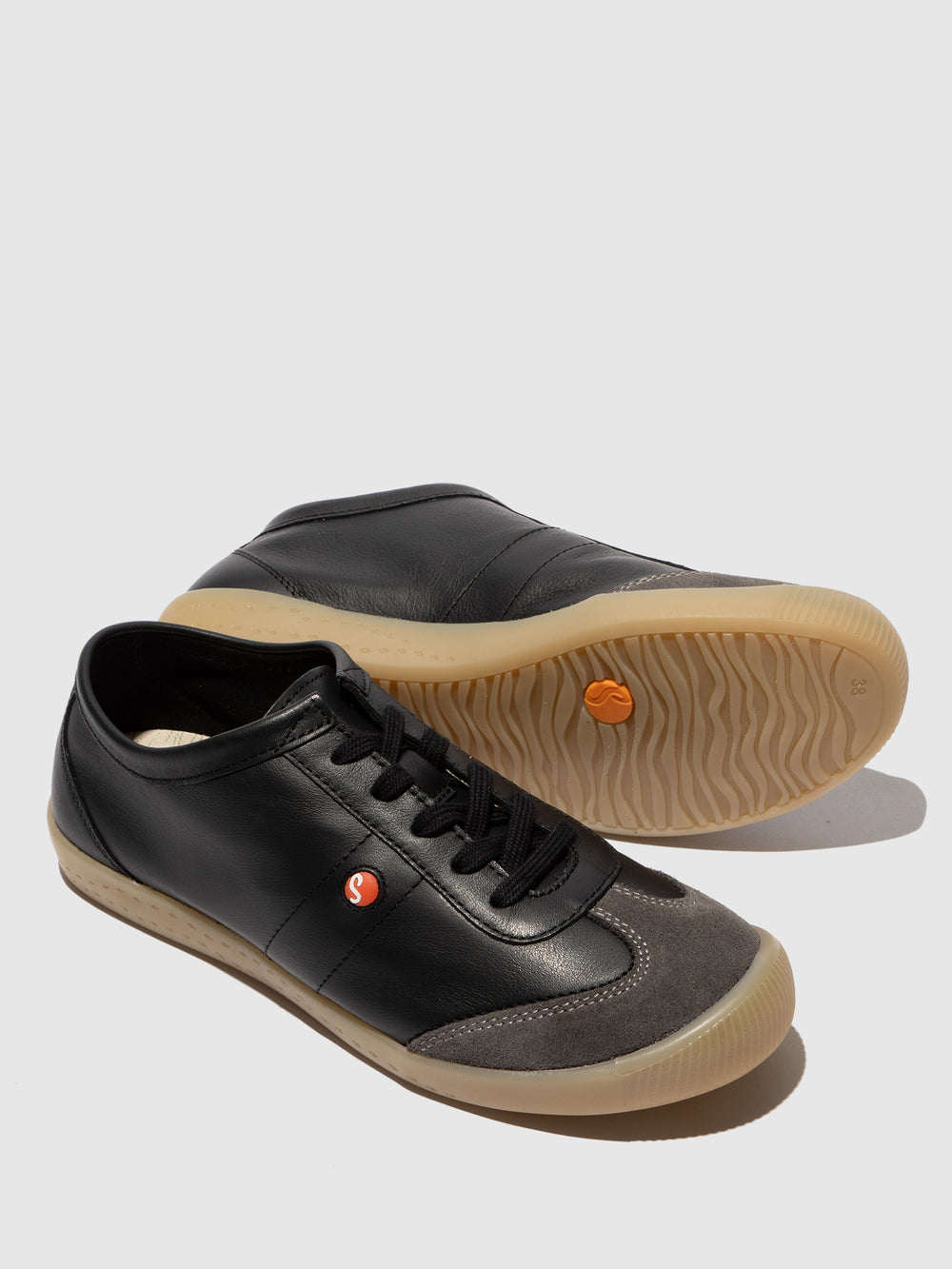 Lace-up Trainers IRIE829SOF BLACK & CHARCOAL - Softinos