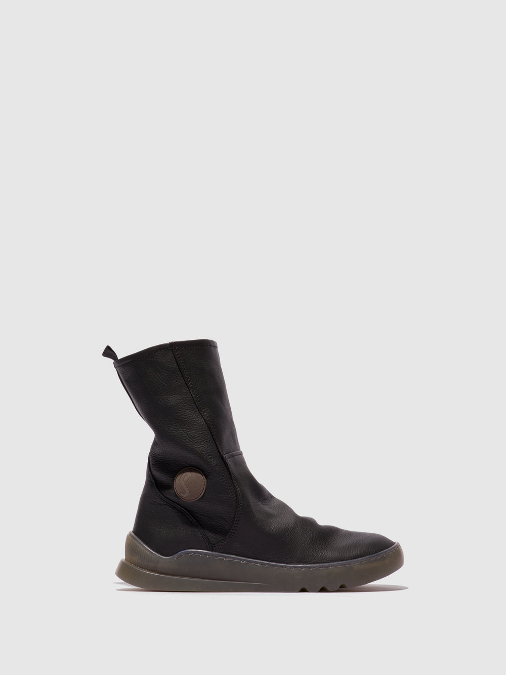 Zip Up Boots LOG832SOF BLACK - Softinos