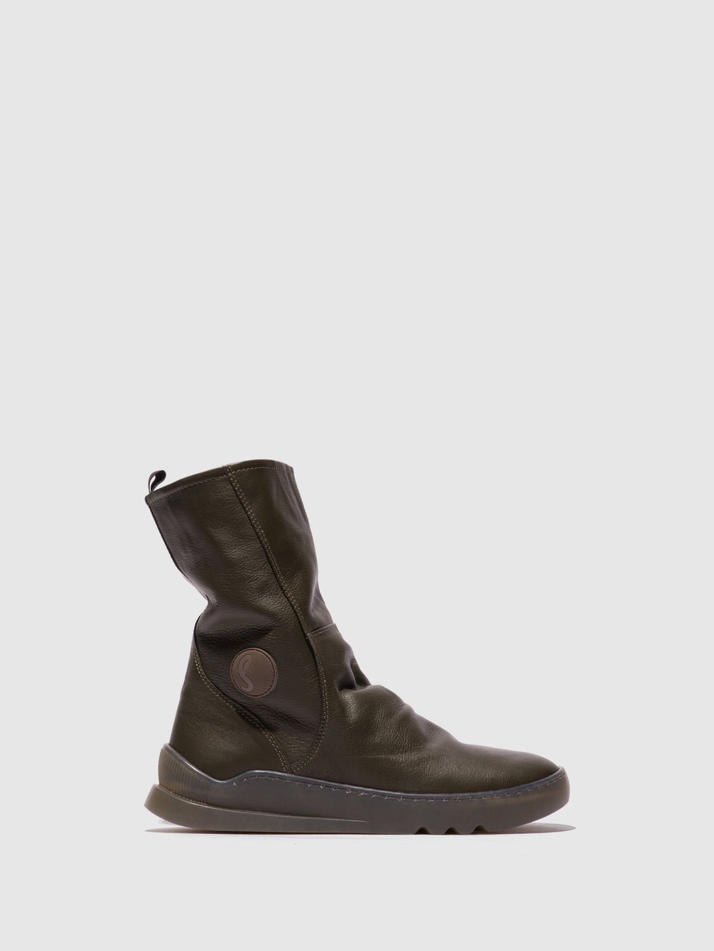 Zip Up Boots LOG832SOF ARMY GREEN - Softinos