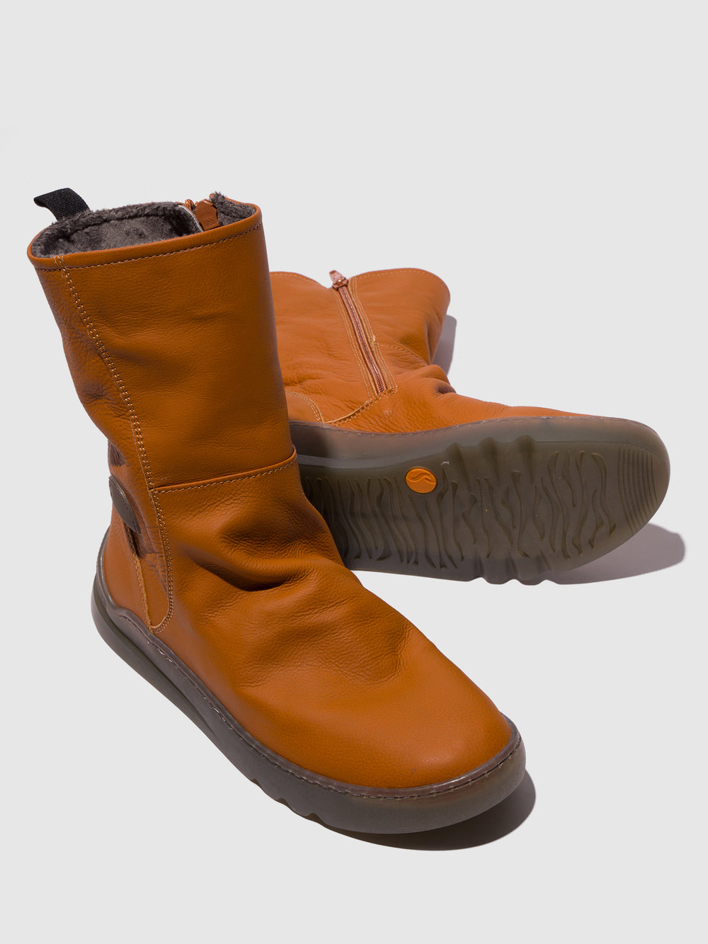 Zip Up Boots LOG832SOF NATURAL - Softinos
