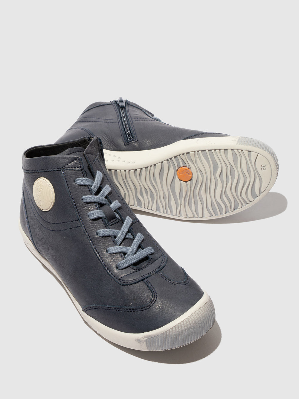 Lace-up Ankle Boots IMBO834SOF NAVY - Softinos