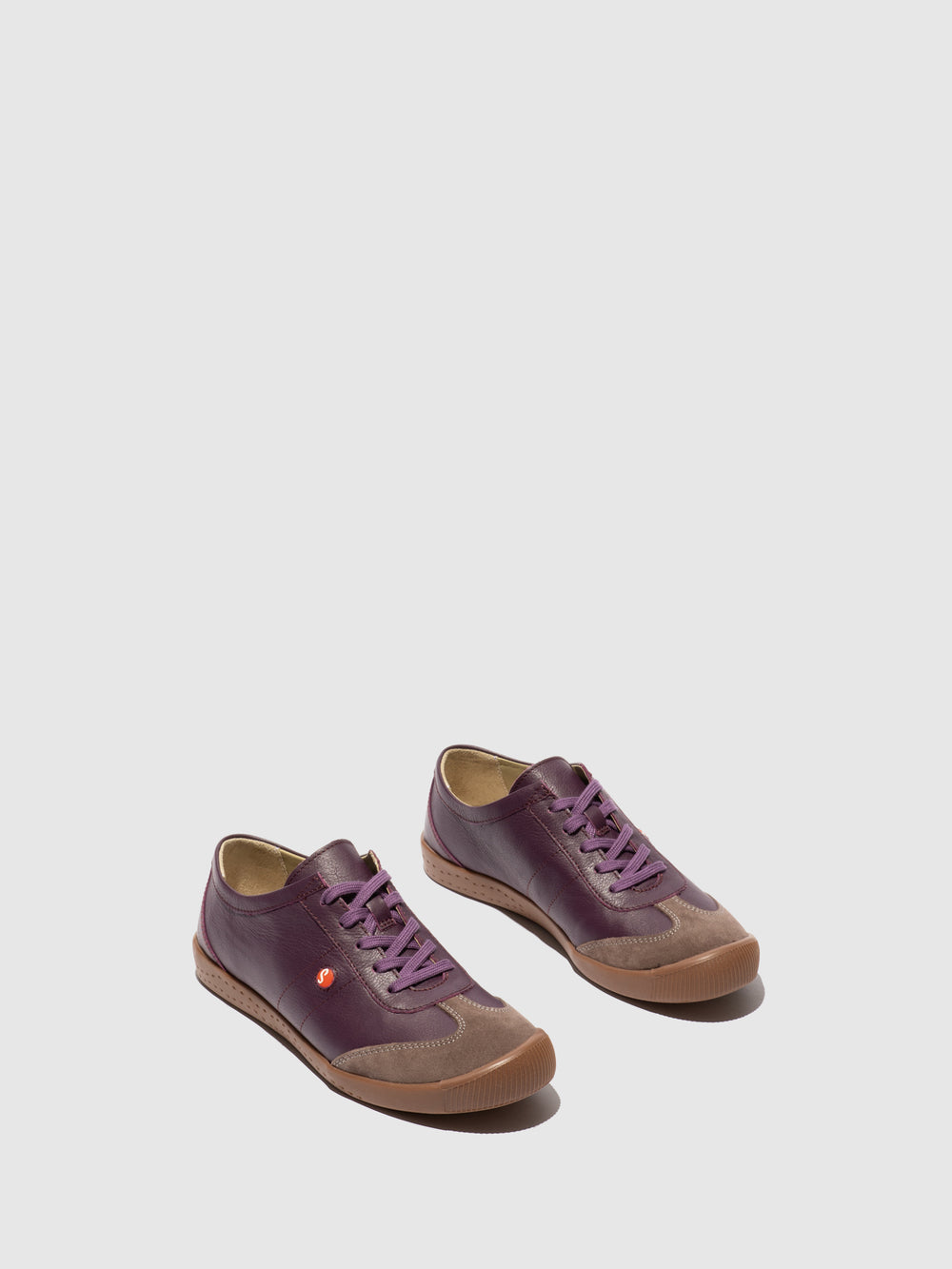 Lace-up Trainers IGLU843SOF PURPLE & TAUPE - Softinos