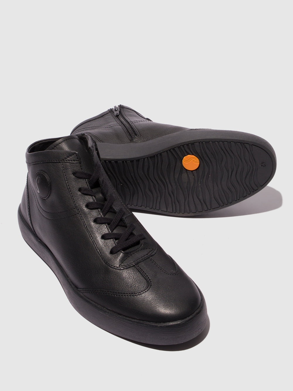 Lace-up Ankle Boots RUUD847SOF BLACK - Softinos