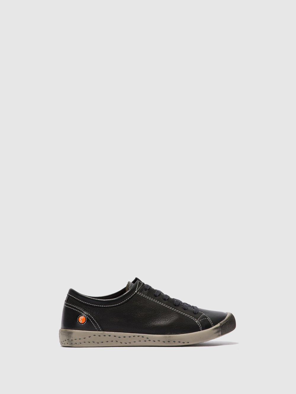 Lace-up Trainers ISLA BLACK LEATHER
