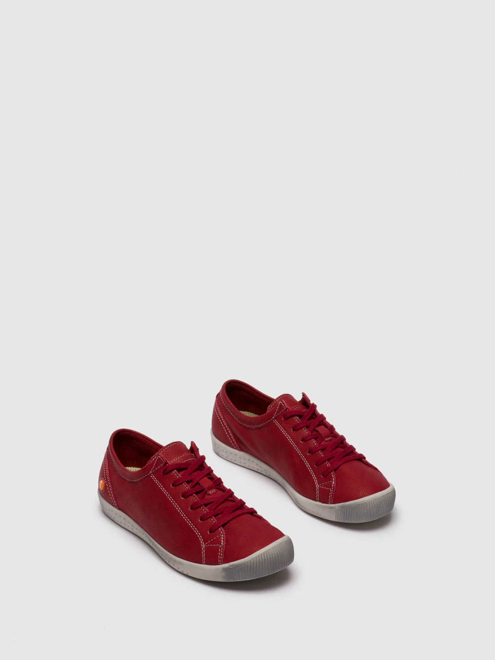Lace-up Trainers ISLA Red Leather