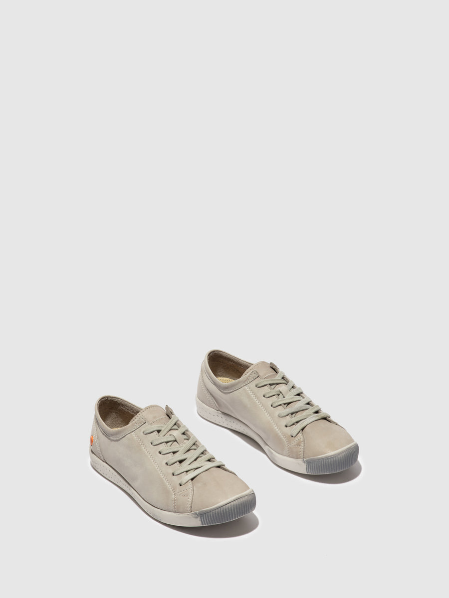 Lace-up Trainers ISLA WASHED LIGHT GREY – Softinos