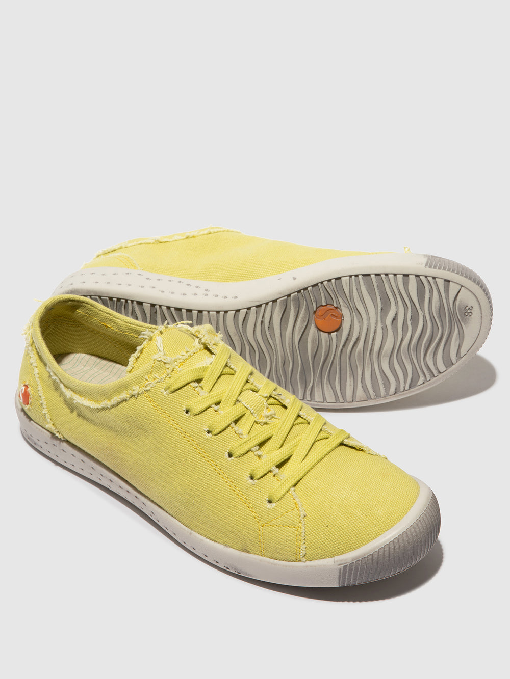 Lace-up Trainers ISLA154SOF RECYCLED COTTON LIME