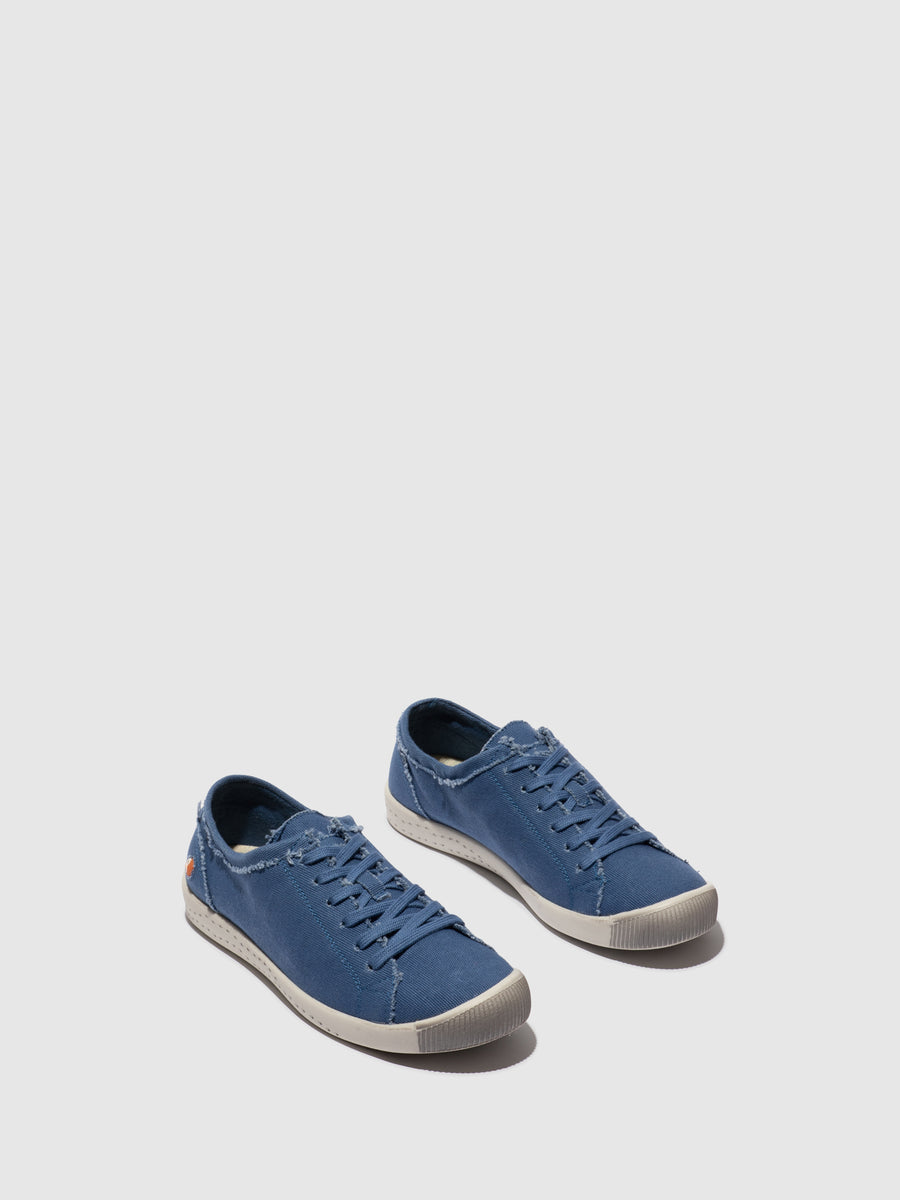 Lace-up Trainers ISLA154SOF RECYCLED COTTON BLUE – Softinos
