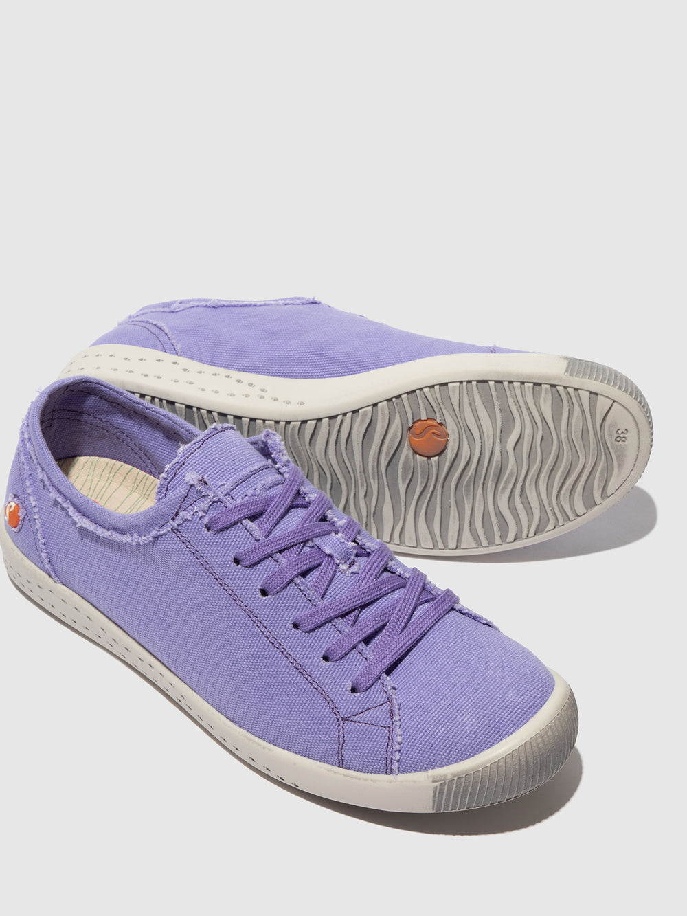 Lace-up Trainers ISLA154SOF RECYCLED COTTON LAVENDER