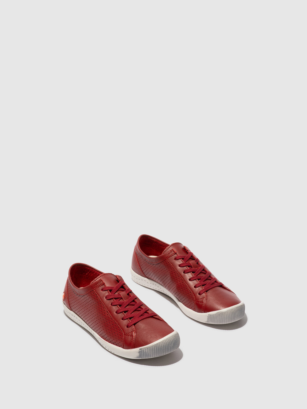 Lace-up Trainers ICA388SOF RED LEATHER
