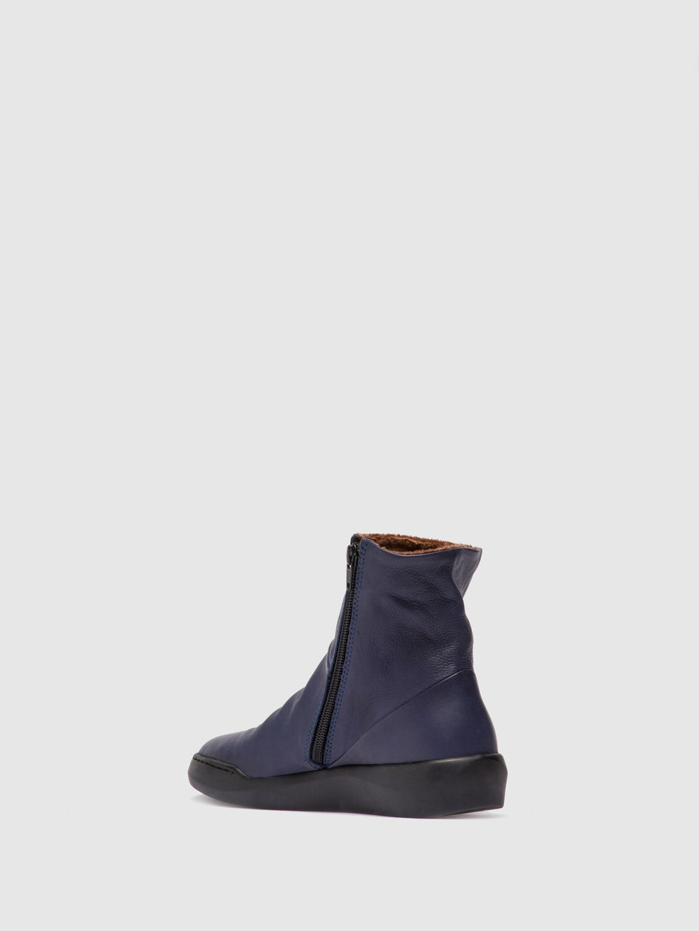Zip Up Ankle Boots BLER550SOF NAVY