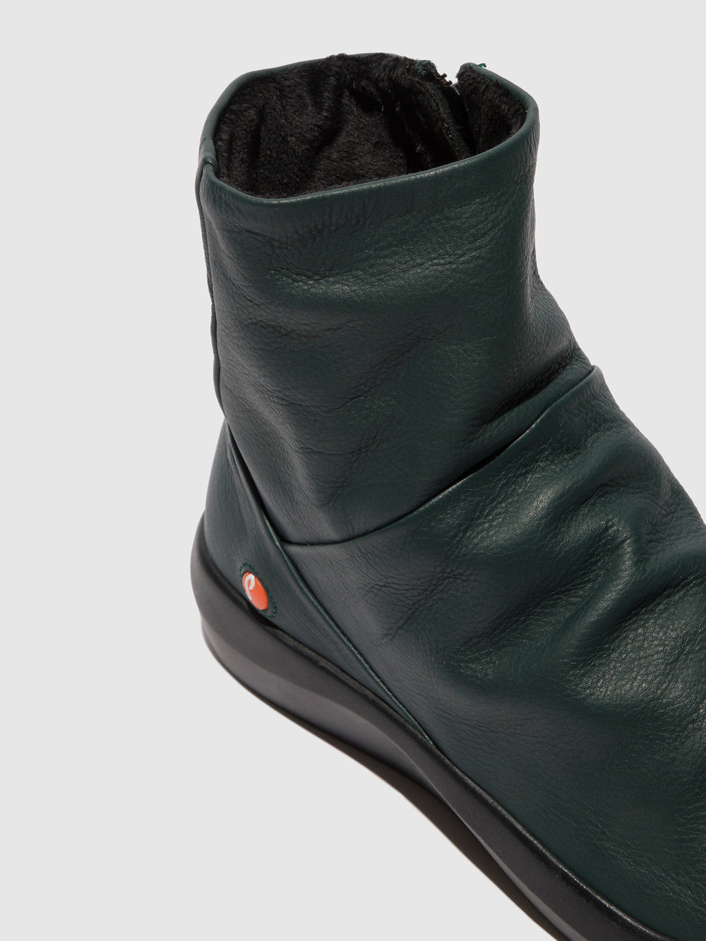 Zip Up Ankle Boots BLER550SOF Forest Green