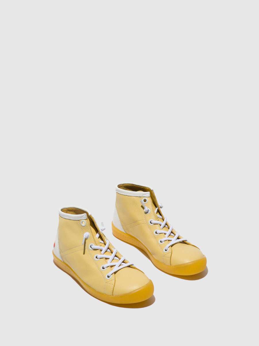 Elasticated Ankle Boots ISLEEN586SOF LIGHT YELLOW (YELLOW SOLE) – Softinos