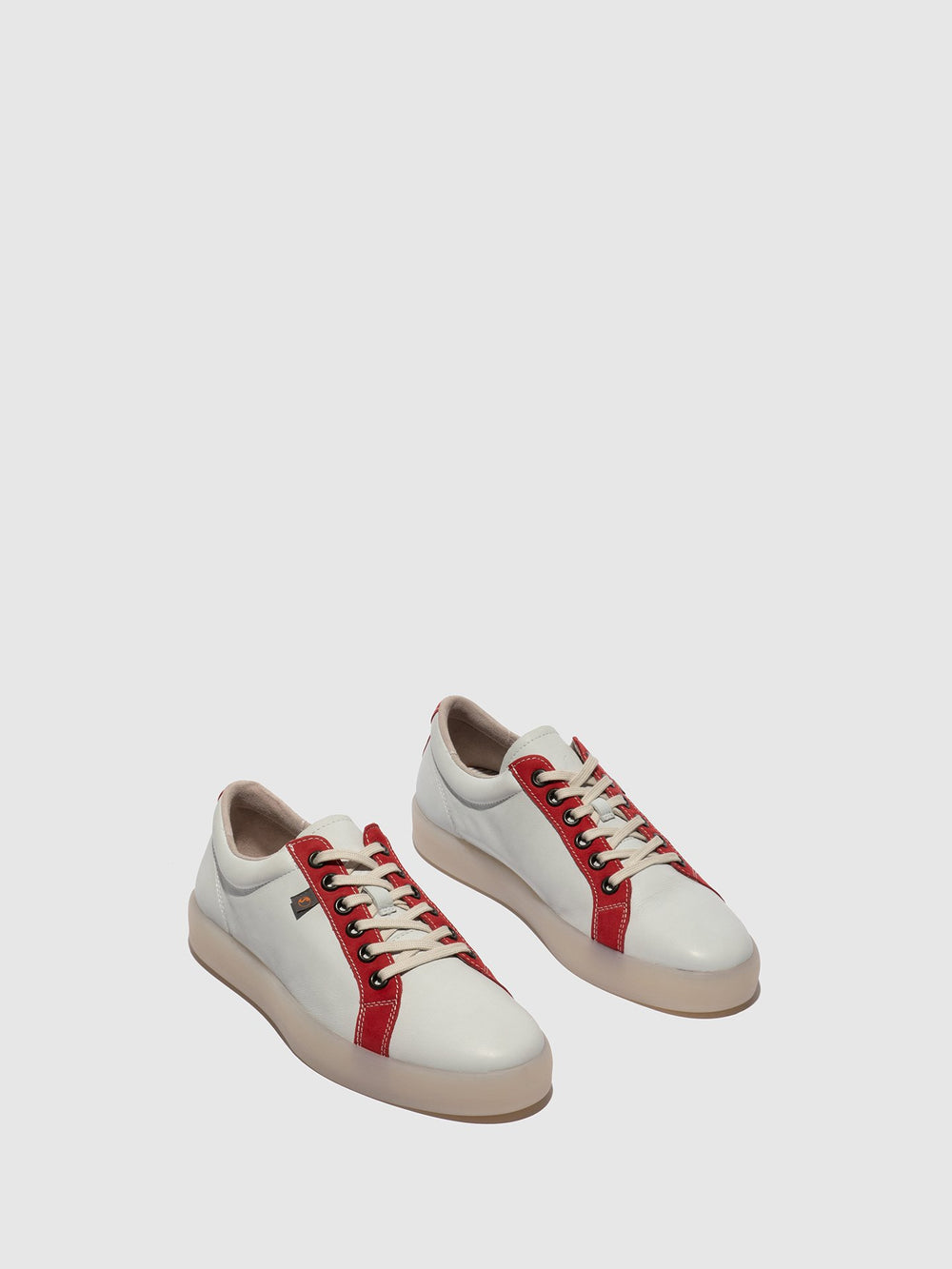 Lace-up Trainers REED595SOF White/LipstickRed