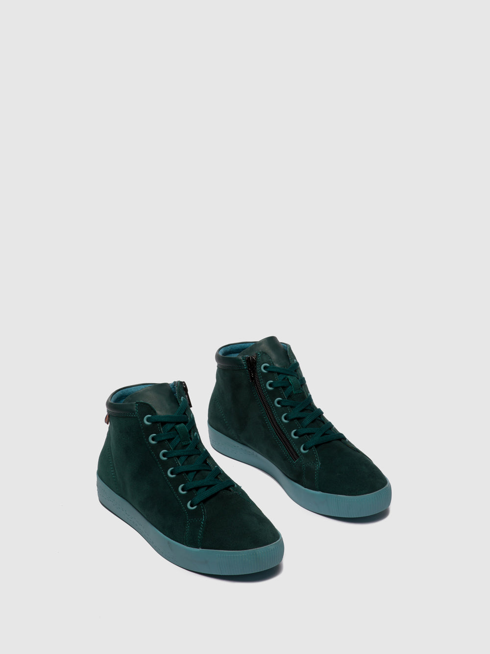 Zip Up Ankle Boots SAGE602SOF FOREST GREEN