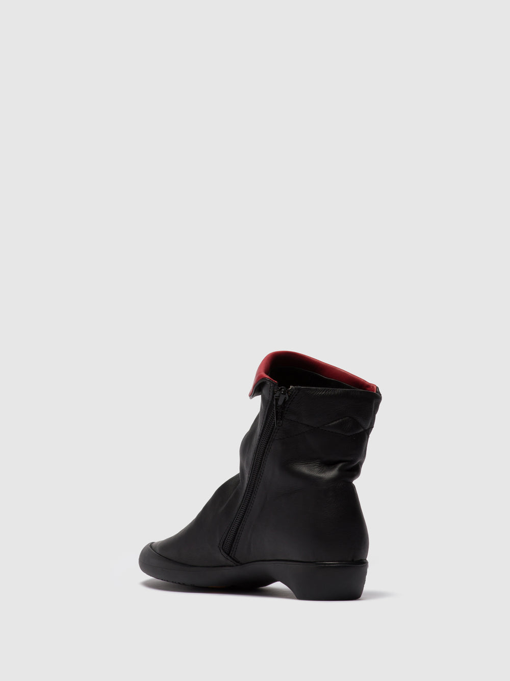Zip Up Ankle Boots FIEL615SOF BLACK