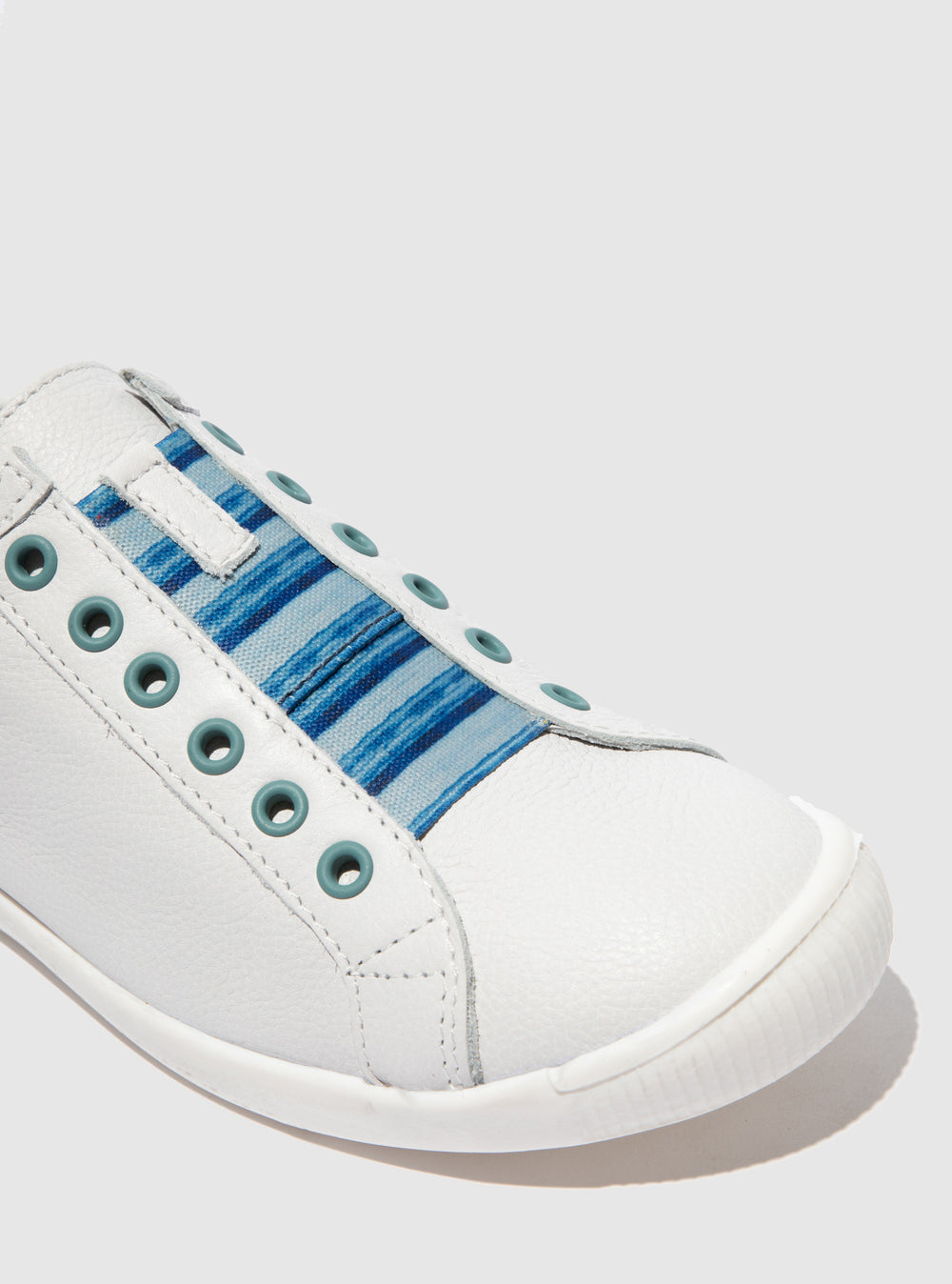 Slip-on Trainers IRIT637SOF SMOOTH WHITE W/ BLUE ELASTIC