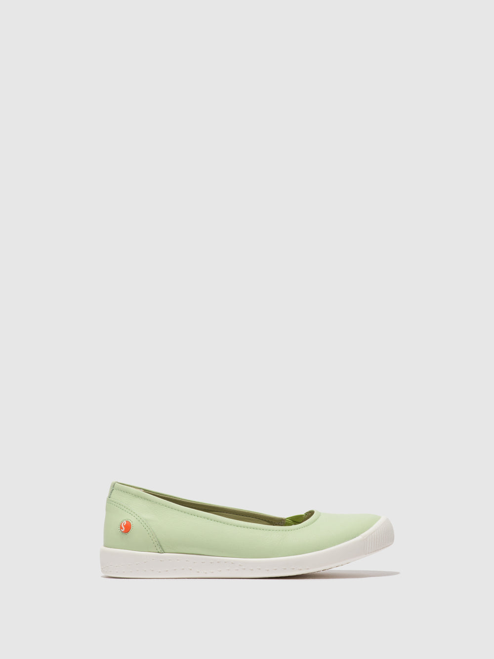 Elasticated Ballerinas ILSA676SOF SMOOTH LIGHT GREEN