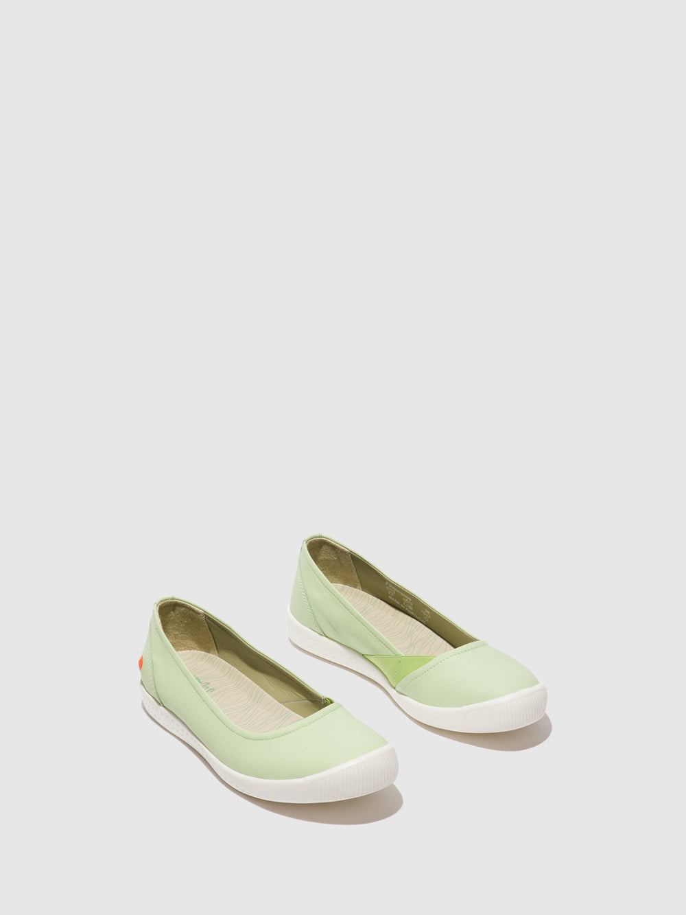 Elasticated Ballerinas ILSA676SOF SMOOTH LIGHT GREEN