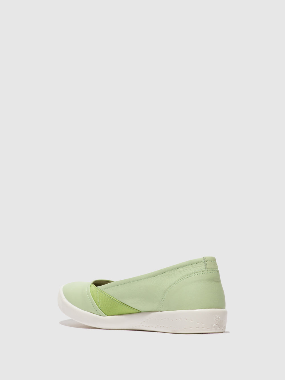 Elasticated Ballerinas ILSA676SOF SMOOTH LIGHT GREEN