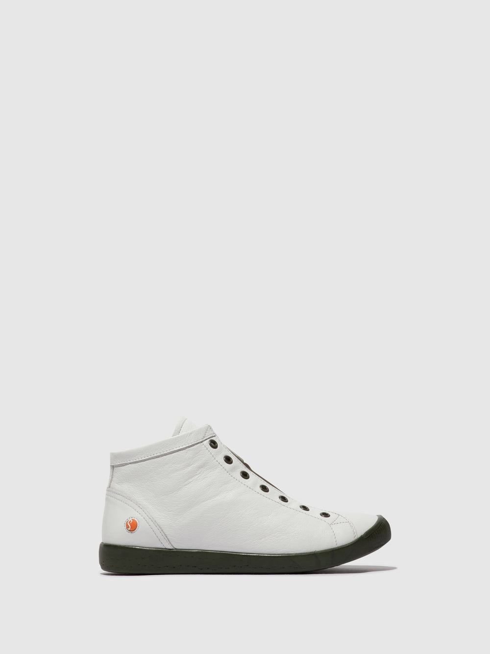 Zip Up Ankle Boots ISBA699SOF White