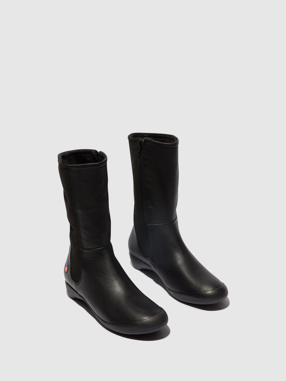 Zip Up Boots FESS701SOF Black
