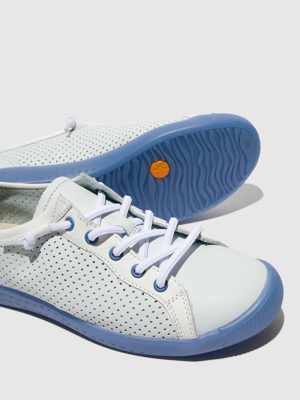 Elasticated Trainers IWIS710 LIGHT BLUE/WHITE