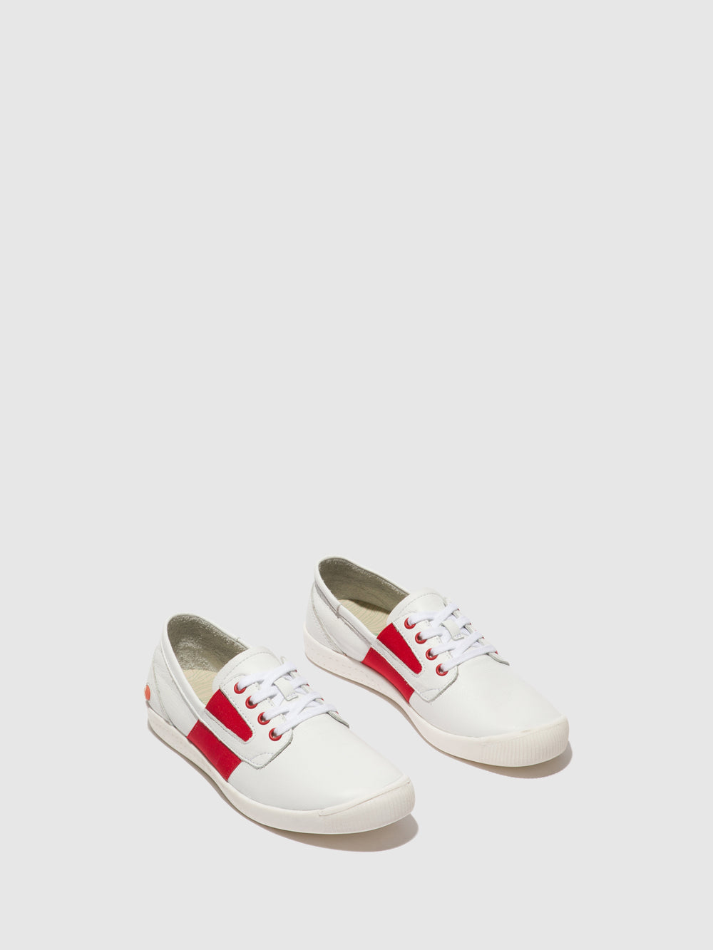Lace-up Shoes ILEA715 WHITE (RED ELASTIC)