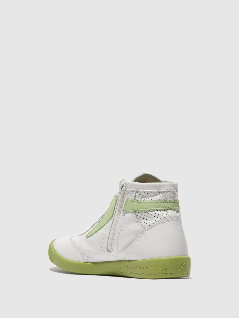 Lace-up Ankle Boots ILEX716 WHITE/LIGHT GREEN