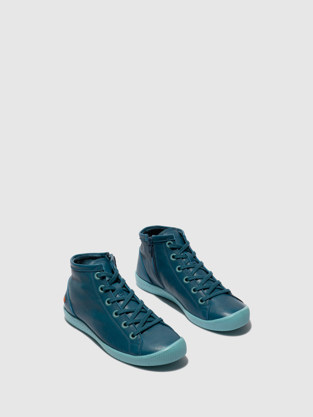 Lace-up Ankle Boots ISLEENIII747 BLUE DENIM W/AQUA SOLE